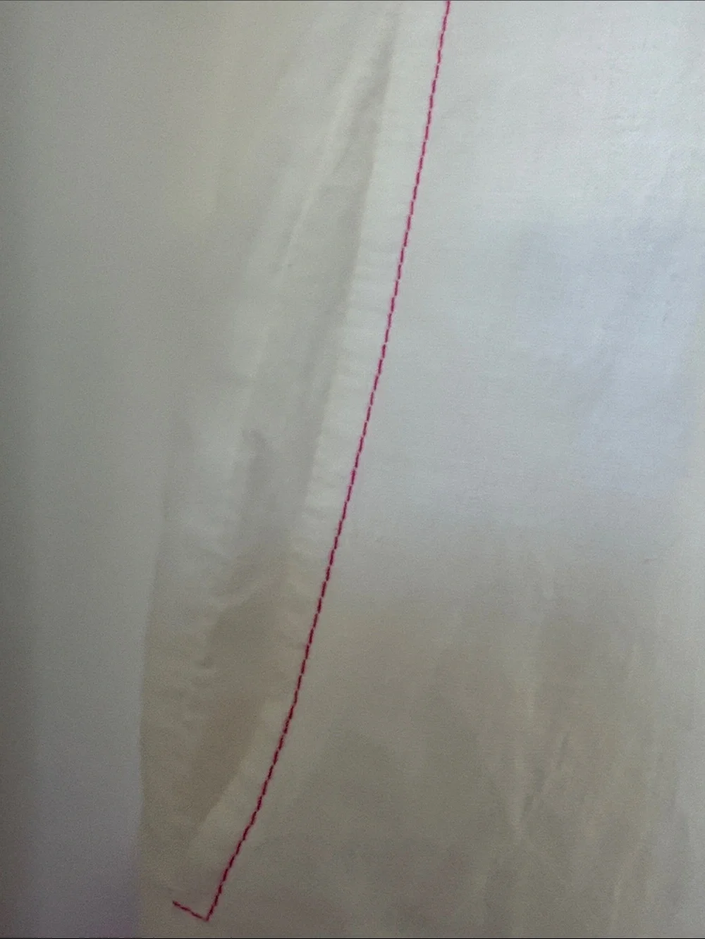NIBI White Dress with Pink Embroidery - Women's Shift Dress- XS